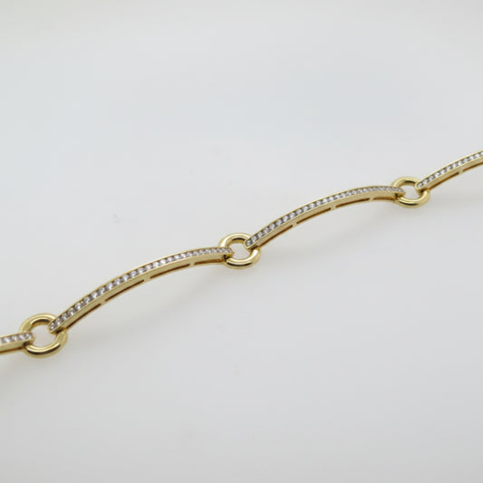 Yellow Gold Diamond Bangle