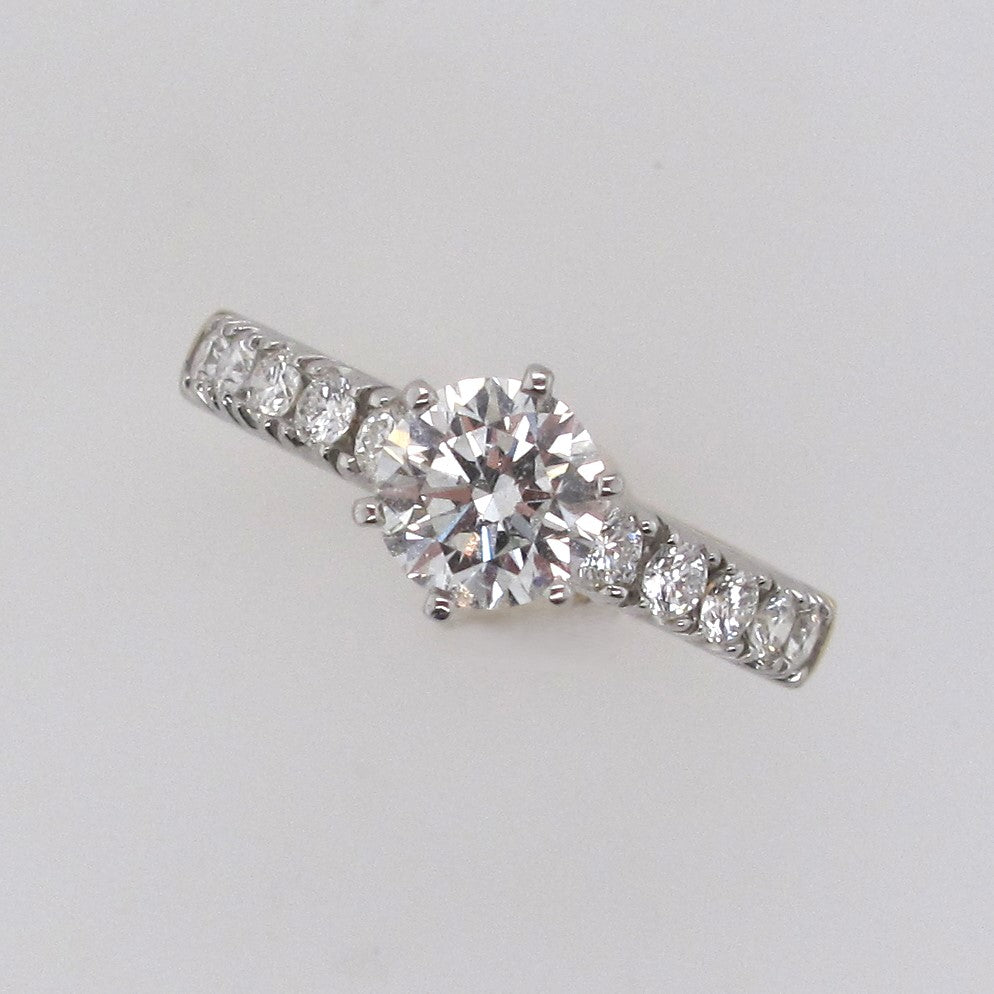 (SOLD ) 18ct Two Tone Handmade Diamond Ring