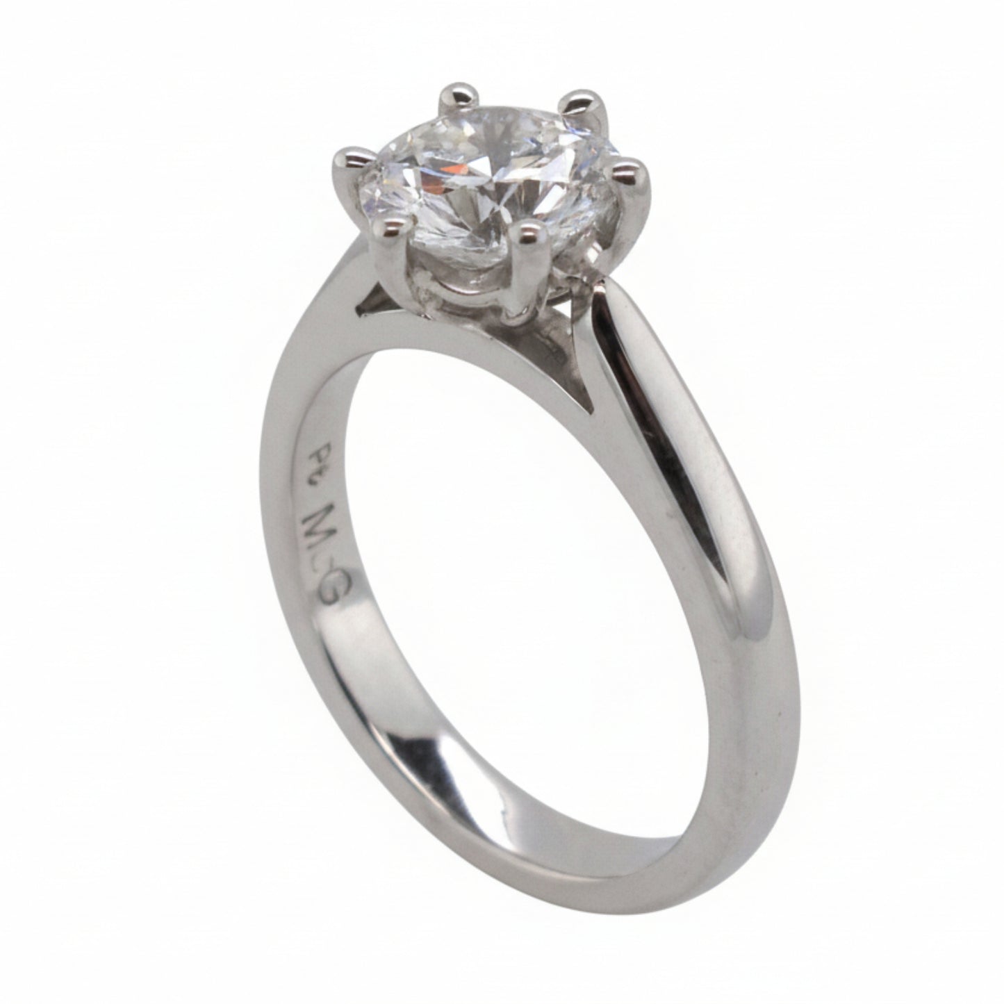 Handmade Round Brilliant Cut Lab Grown Diamond Ring