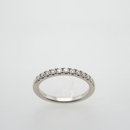 Platinum Claw-Set Diamond Wedding Ring