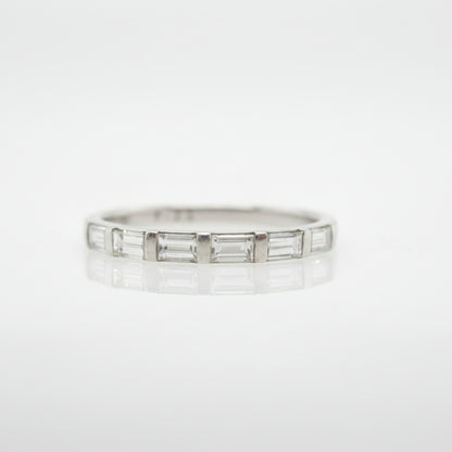 Handmade Baguette-Cut Diamond Wedding Ring