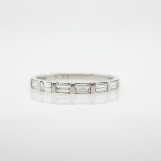 Handmade Baguette-Cut Diamond Wedding Ring