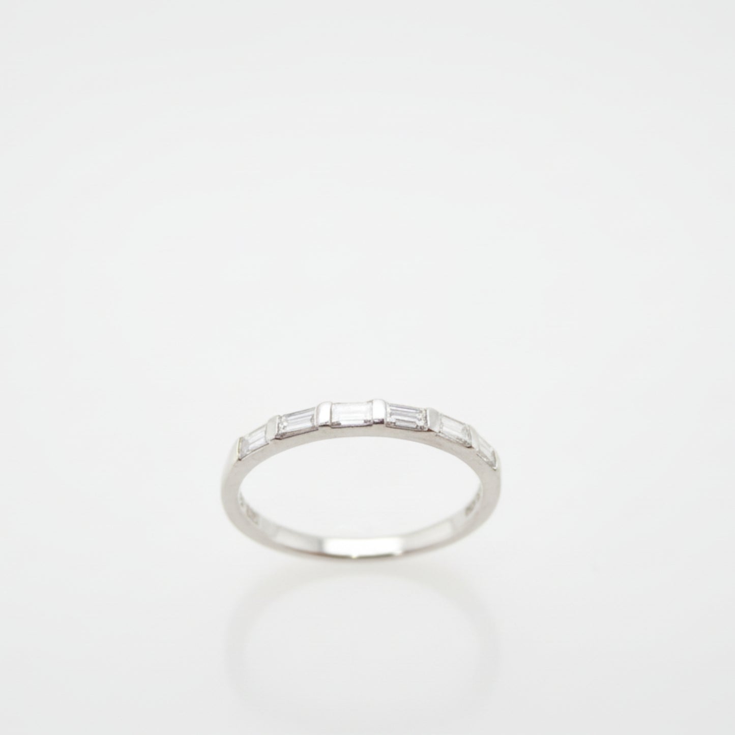 Handmade Baguette-Cut Diamond Wedding Ring