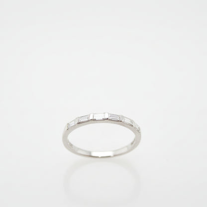 Handmade Baguette-Cut Diamond Wedding Ring