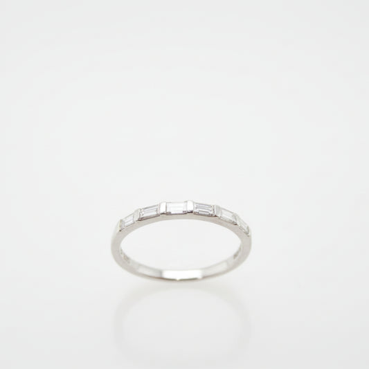 Handmade Baguette-Cut Diamond Wedding Ring
