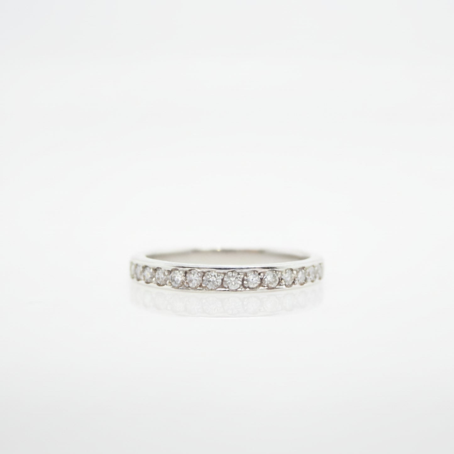Estate Bead-Set Diamond Wedding Ring