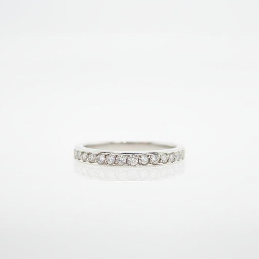 Estate Bead-Set Diamond Wedding Ring
