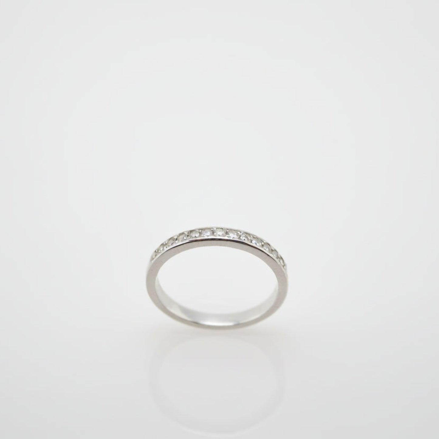 Estate Bead-Set Diamond Wedding Ring