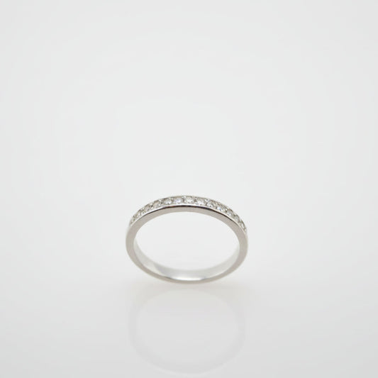 Estate Bead-Set Diamond Wedding Ring