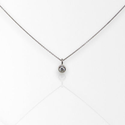 9ct White Gold Lab Grown Diamond Pendant