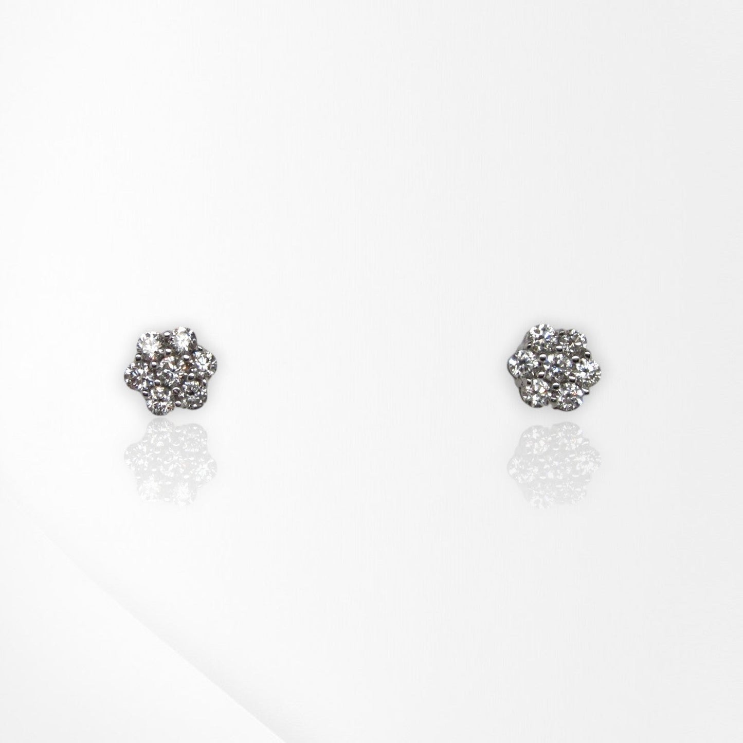 Biron Lab Grown Diamond Flower Cluster Studs