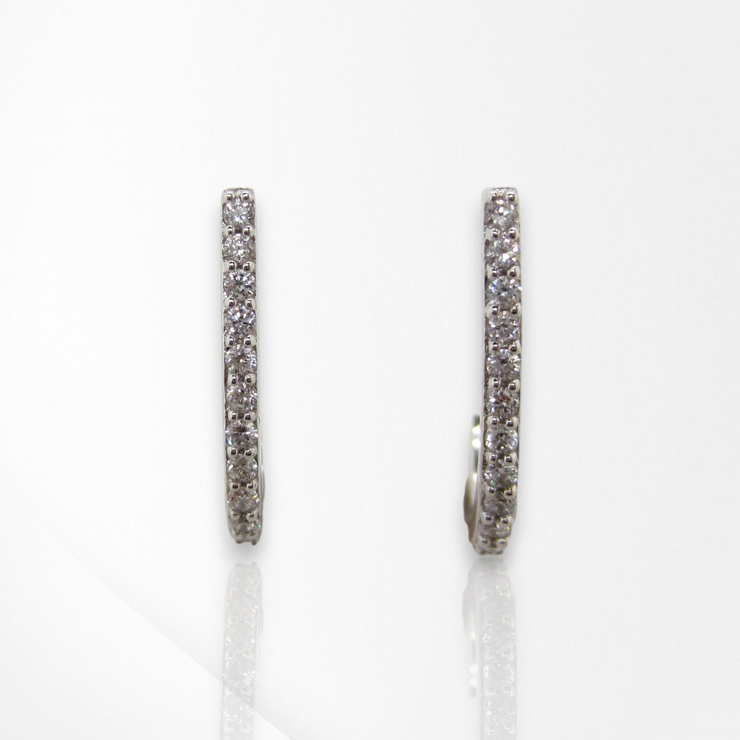 Biron Lab Grown Diamond Half Hoop Studs