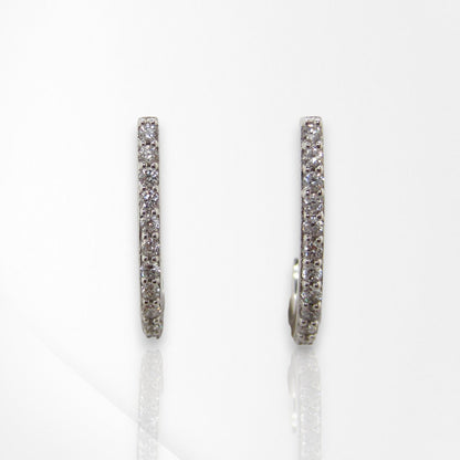 Biron Lab Grown Diamond Half Hoop Studs