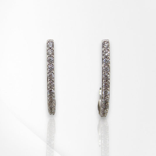 Biron Lab Grown Diamond Half Hoop Studs