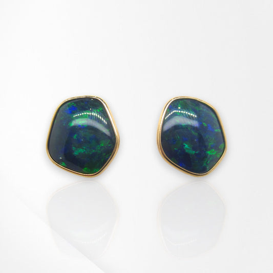 Opal Stud Earrings