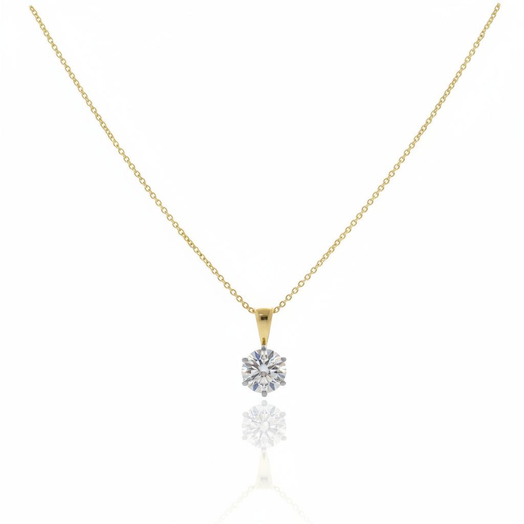 Lab Grown Diamond Solitaire Pendant