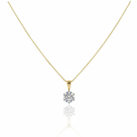 Lab Grown Diamond Solitaire Pendant