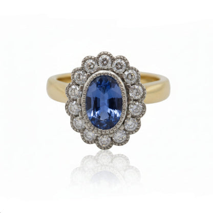 Handmade Oval Ceylon Sapphire Ring