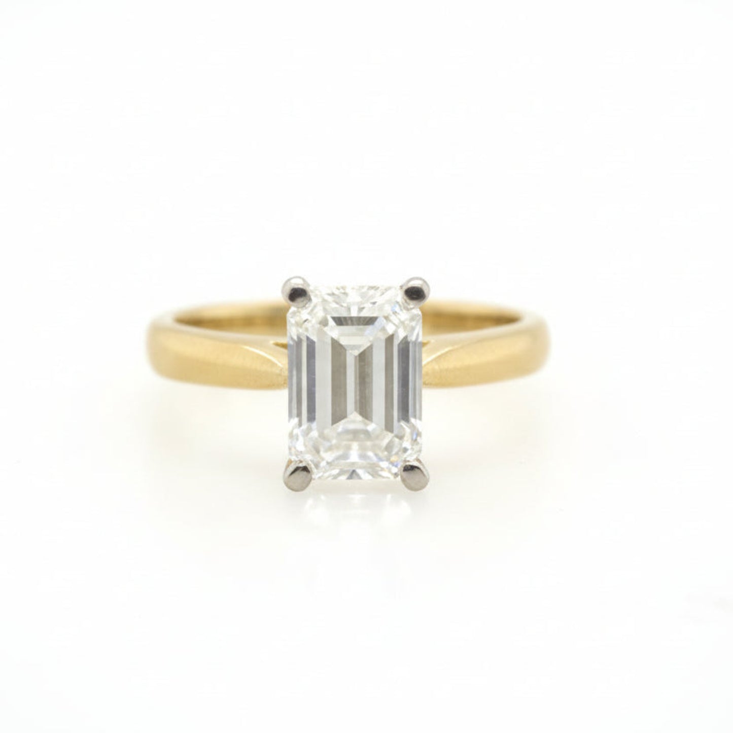 Handmade Emerald Cut Lab Grown Diamond Ring