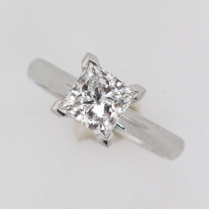 Handmade Princess Cut Diamond Ring