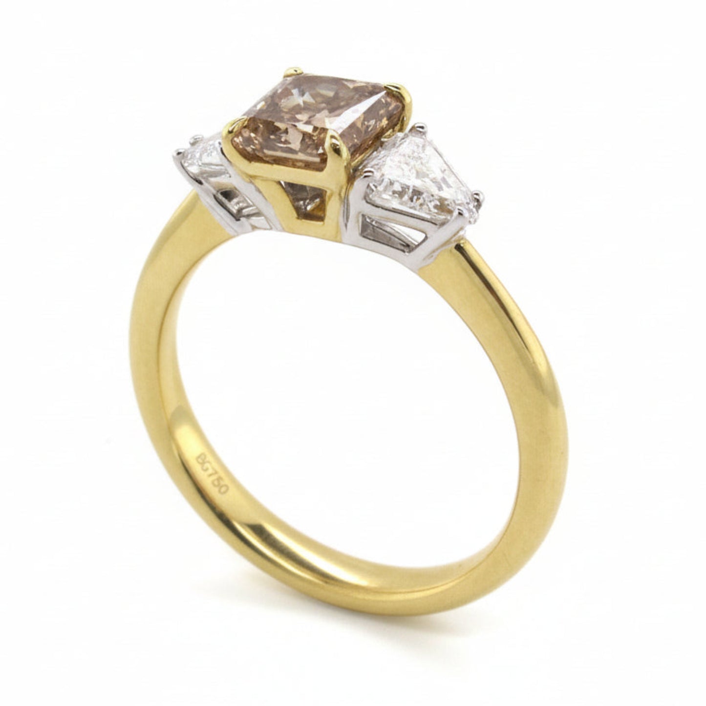 Radiant Cut Australian Chocolate Diamond Ring