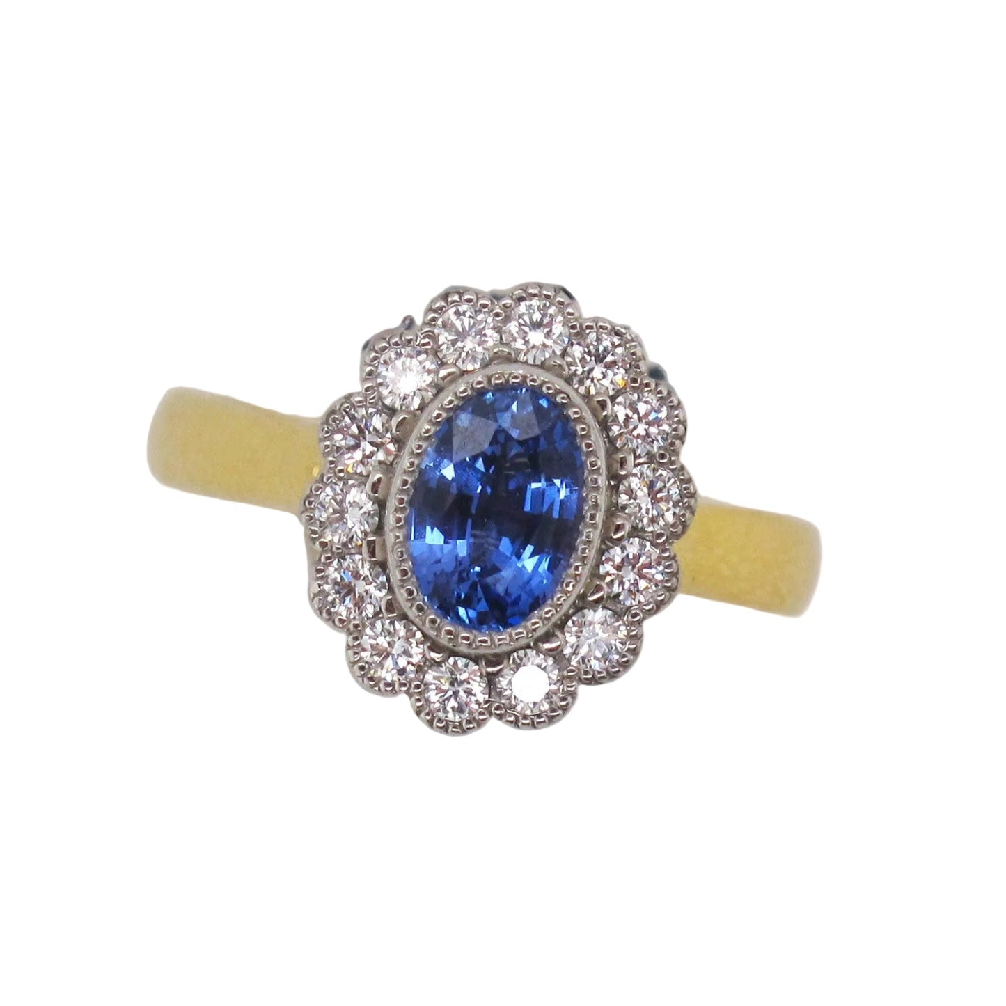 Handmade Oval Ceylon Sapphire Ring